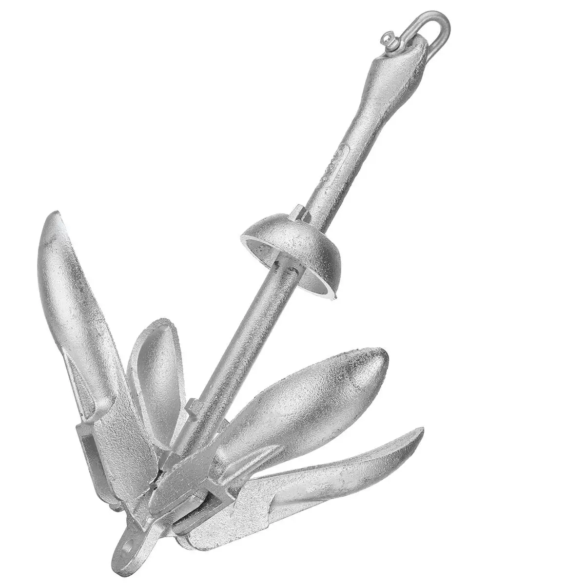 Fishing Boat Anchor - 2.5KG/3.2KG マリンヨット用折りたたみアンカー カヤック カヌー鋳造アルミニウムボート折りたたみグラップネルアンカー ドッキングハードウェア