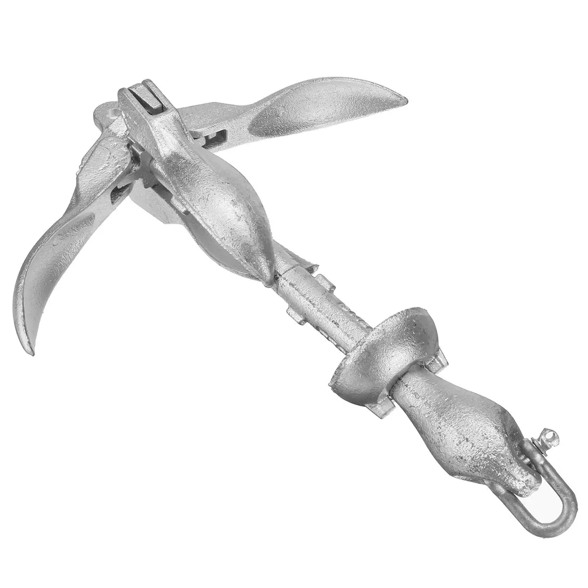 Fishing Boat Anchor - マリンヨット折りたたみアンカーカヤックカヌー用 2.5KG/3.2KG 鋳造アルミニウムボート折りたたみグラップネルアンカー係留金具