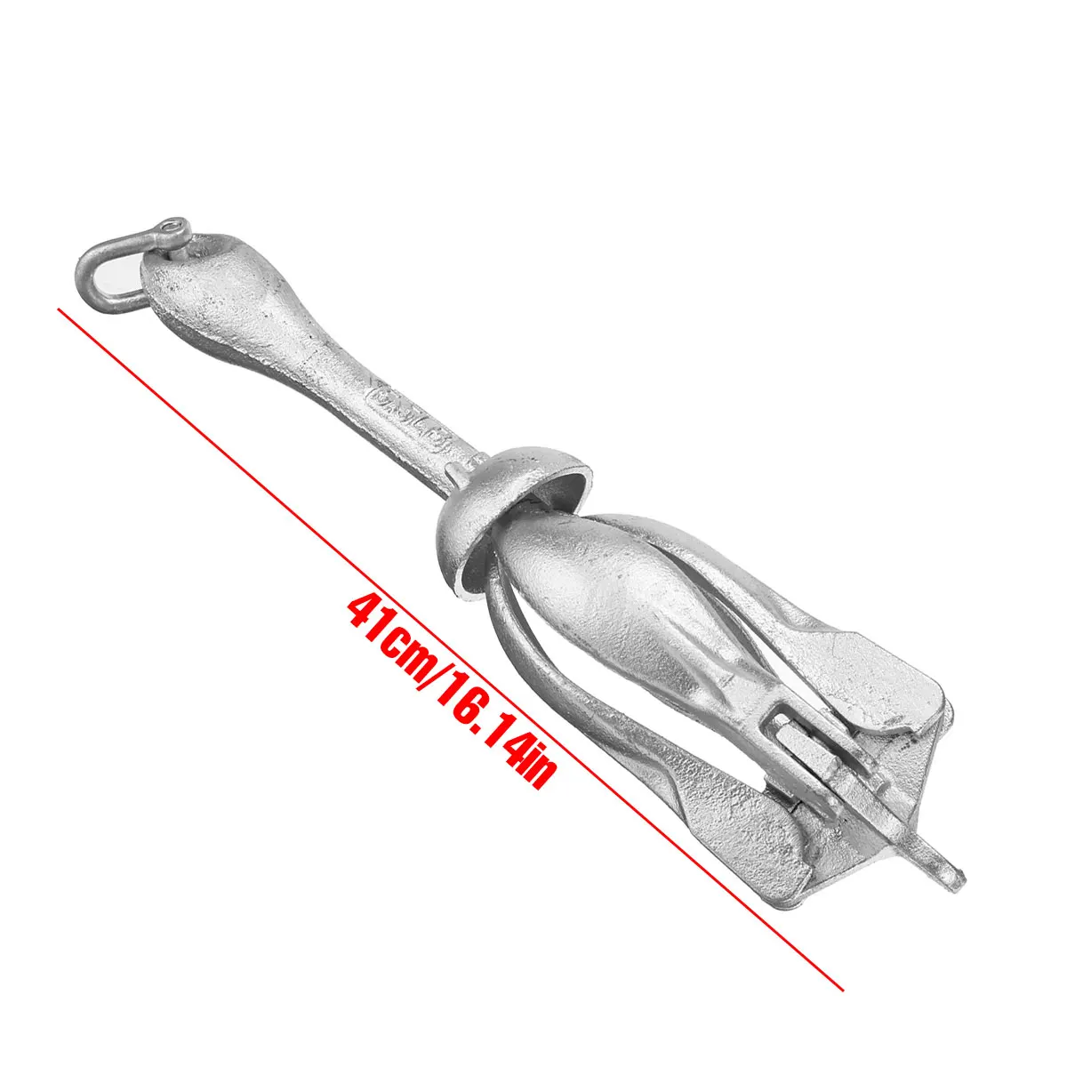 マリンヨット折りたたみアンカーカヤックカヌー用 2.5KG/ - Fishing Boat Anchor のレビューと価格